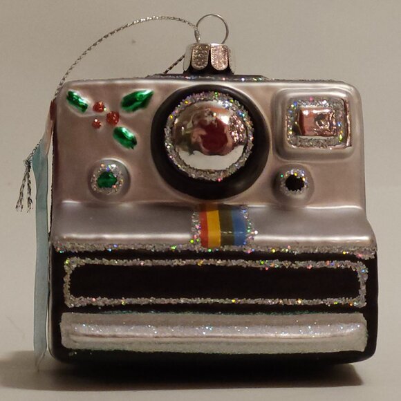 ASHLAND Glass Polaroid Camera Ornament BNWT - Picture 1 of 6